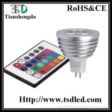 1*3W RGB Remote MR16 LED Spotlight (TD-12HPMR16RGB3-1)